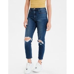 AEO👖High Rise Stretch Mom Jean